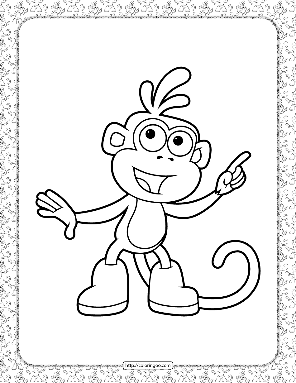 boots coloring pages for kids