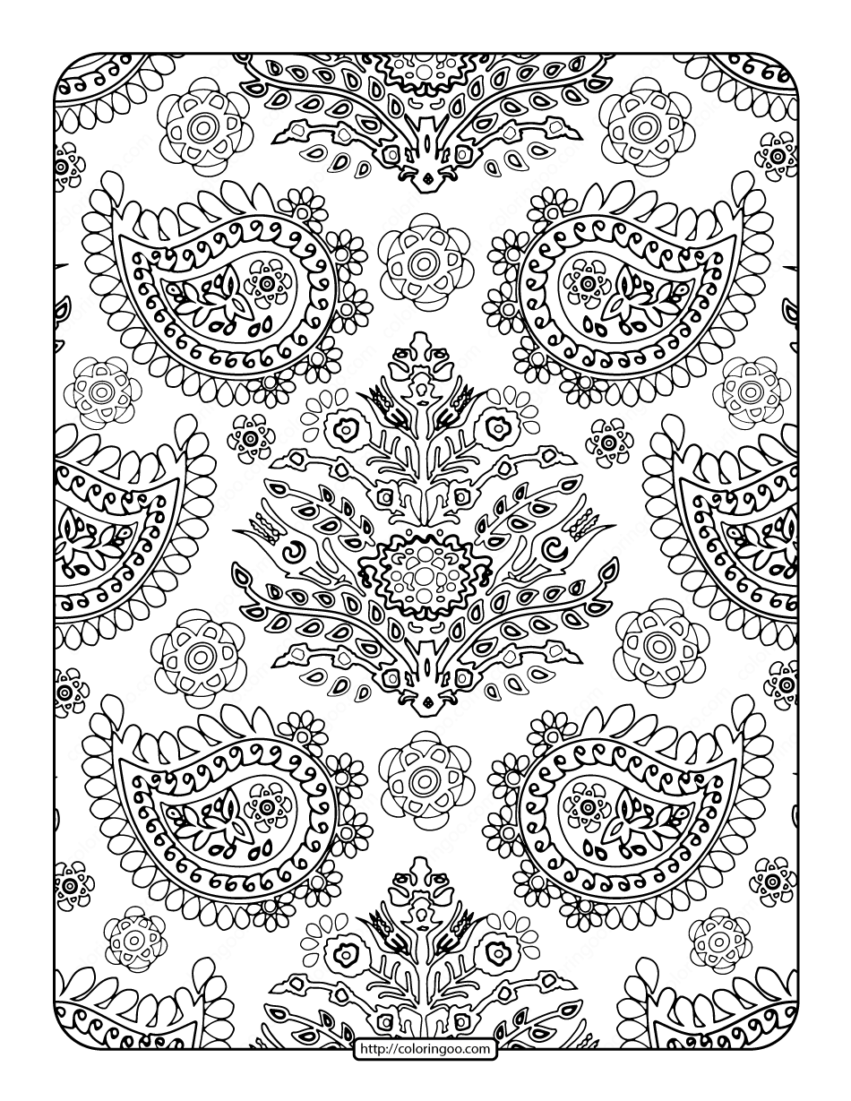 free printables adult coloring page