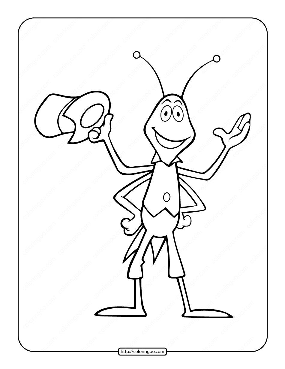 maya the bee coloring pages