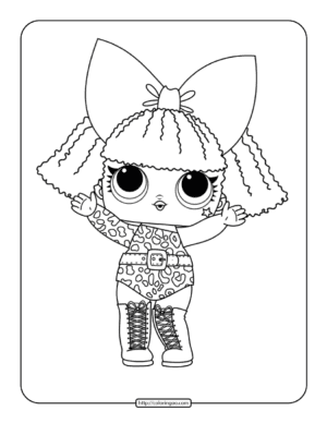 printable lol surprise diva coloring pages