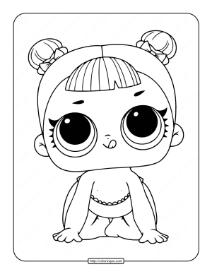 printable lol surprise lil center stage coloring page