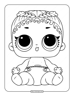 printable lol surprise lil m c swag coloring page