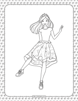 barbie princess adventure coloring pages 10