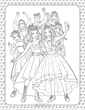 barbie princess adventure coloring pages 35