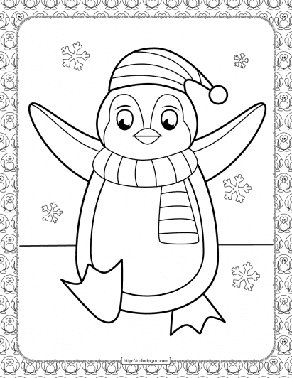 Penguin Coloring Pages for Kids