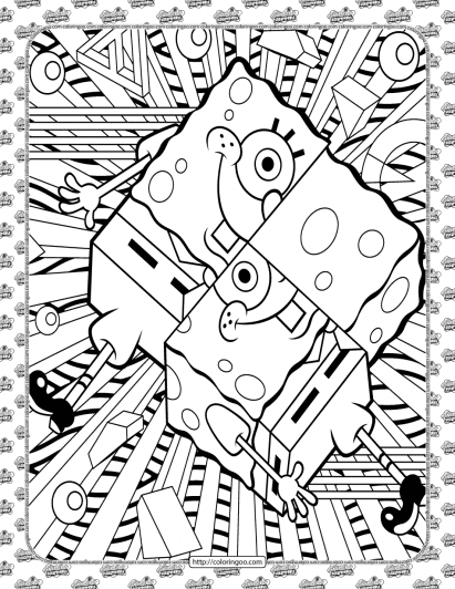 printable spongebob coloring sheet
