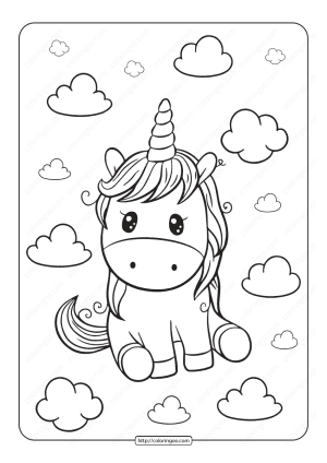 unicorn coloring pages 2