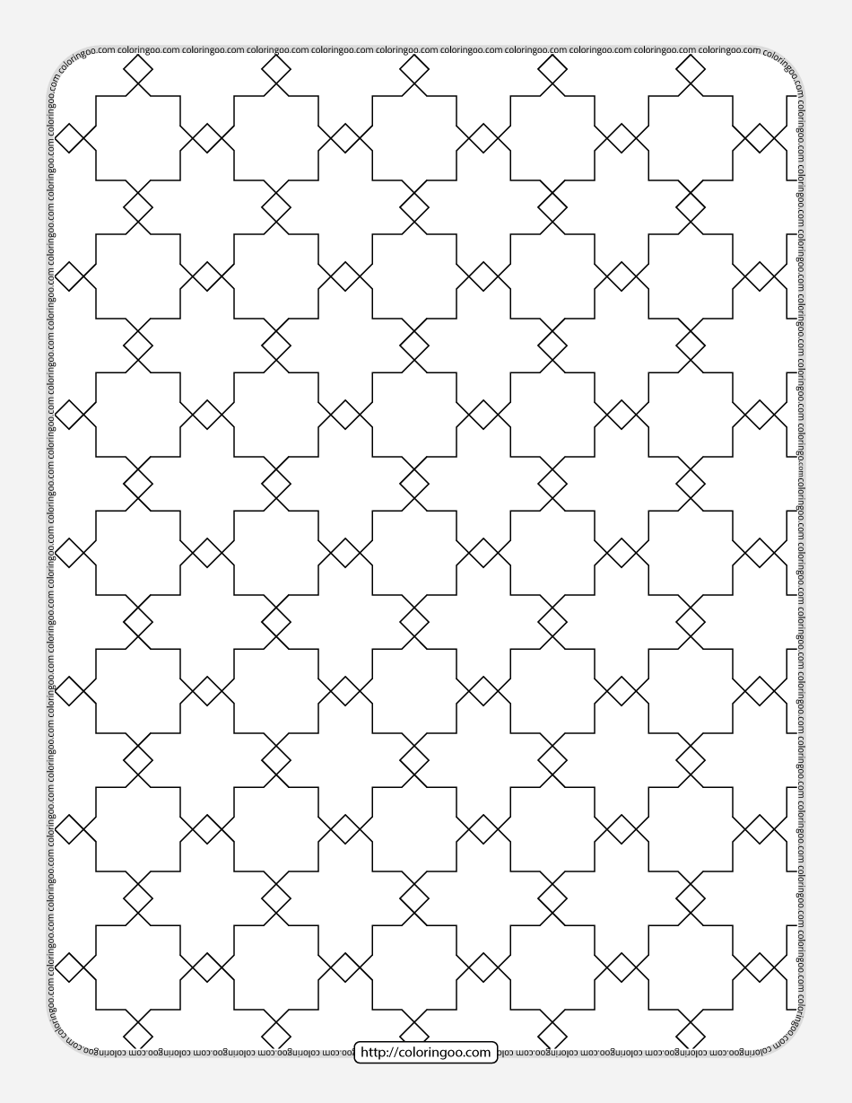 free printable geometric pattern 027
