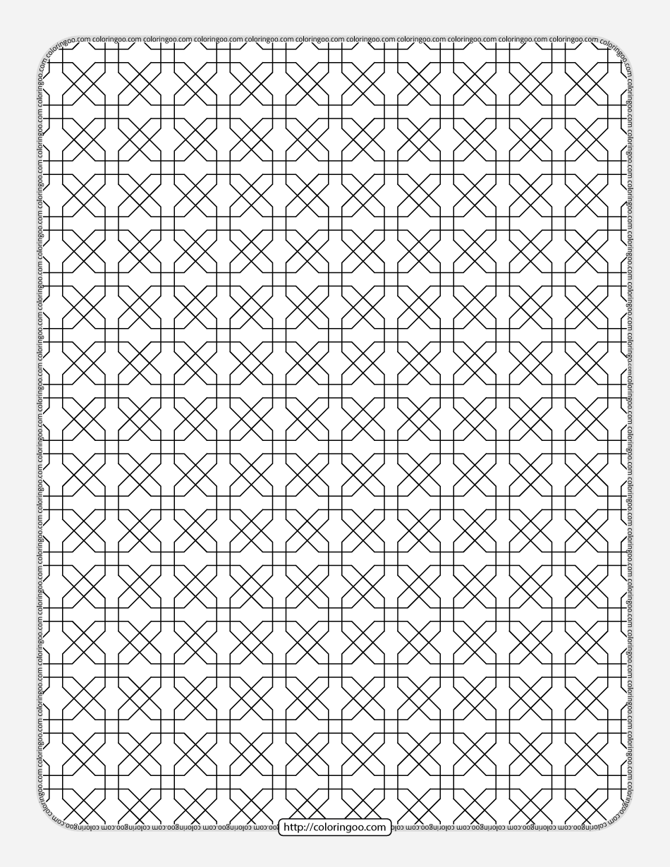 free printable geometric pattern 030