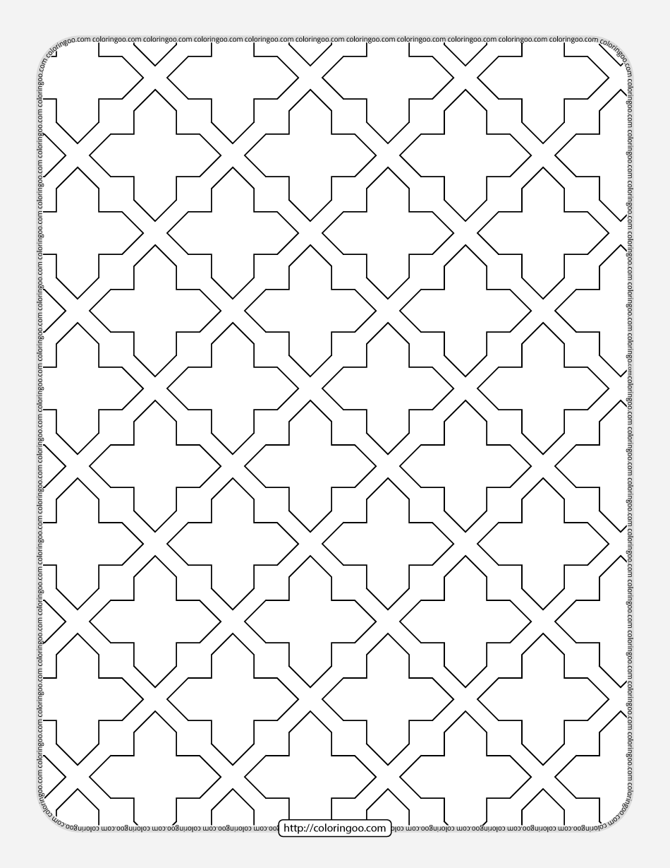 free printable geometric pattern 032