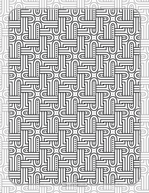 free printable pdf geometric pattern 037