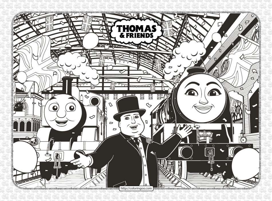 free printables thomas and friends coloring pages