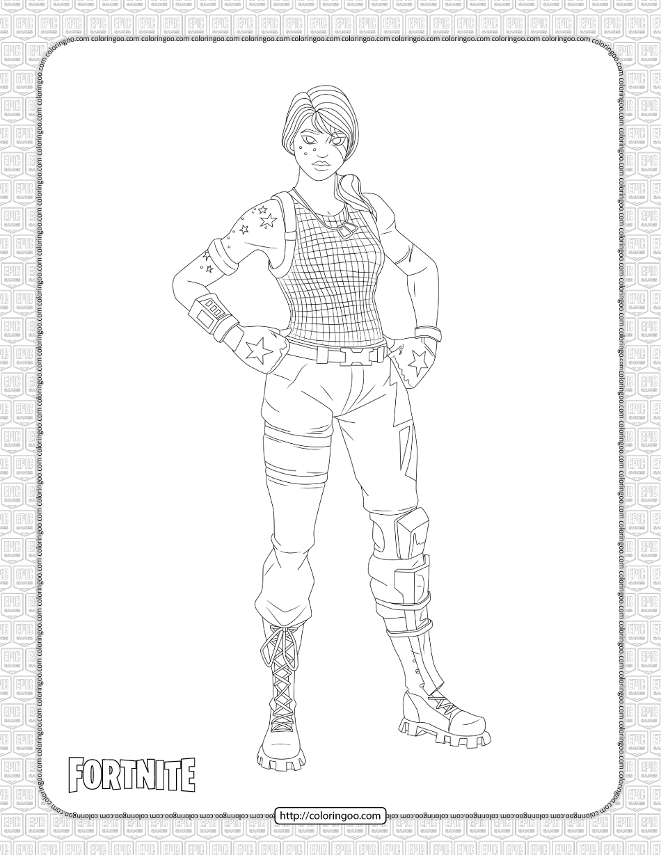 printable sparkle specialist fortnite skin coloring page