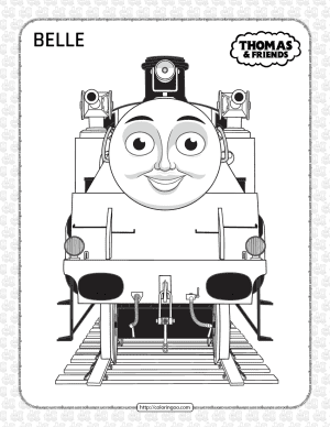 printables thomas and friends belle coloring page