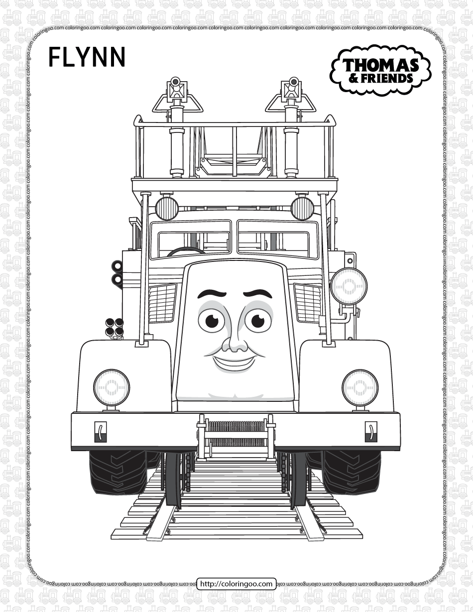 printables thomas and friends flynn coloring page