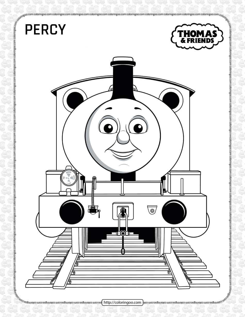 printables thomas and friends percy coloring page
