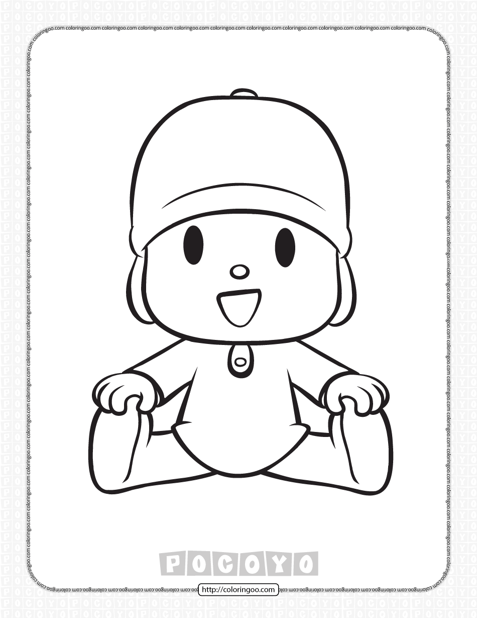 free printable pocoyo coloring pages
