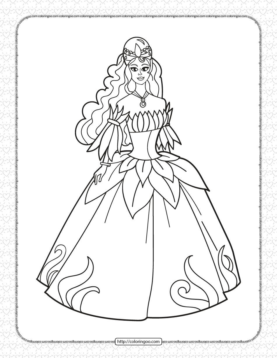 free printable princess coloring pages for kids