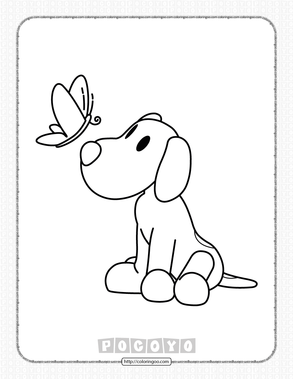 free printable pocoyo loula coloring pages for kids