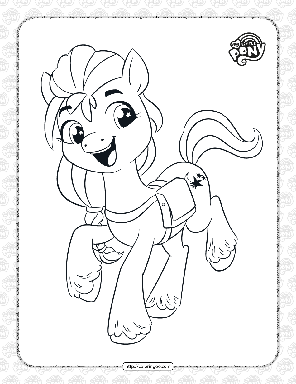 a new generation sunny starscout coloring page