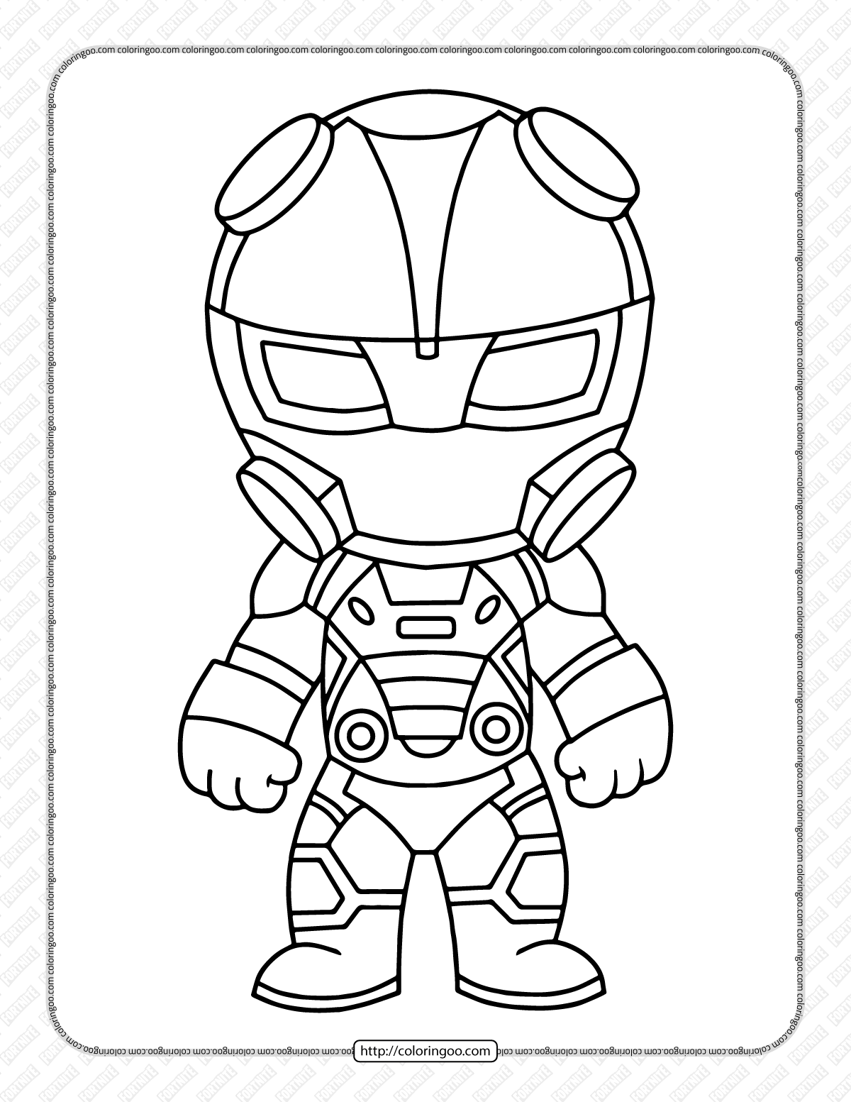 chibi fortnite coloring pages 10