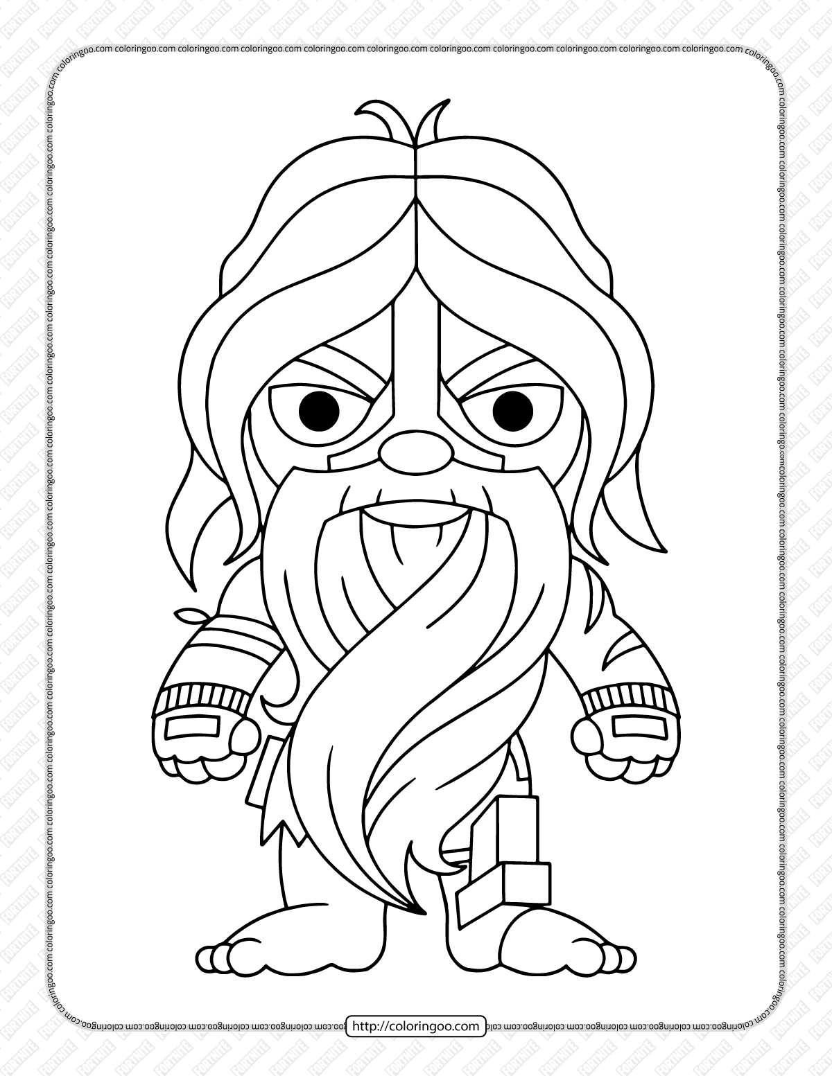 chibi fortnite coloring pages 14