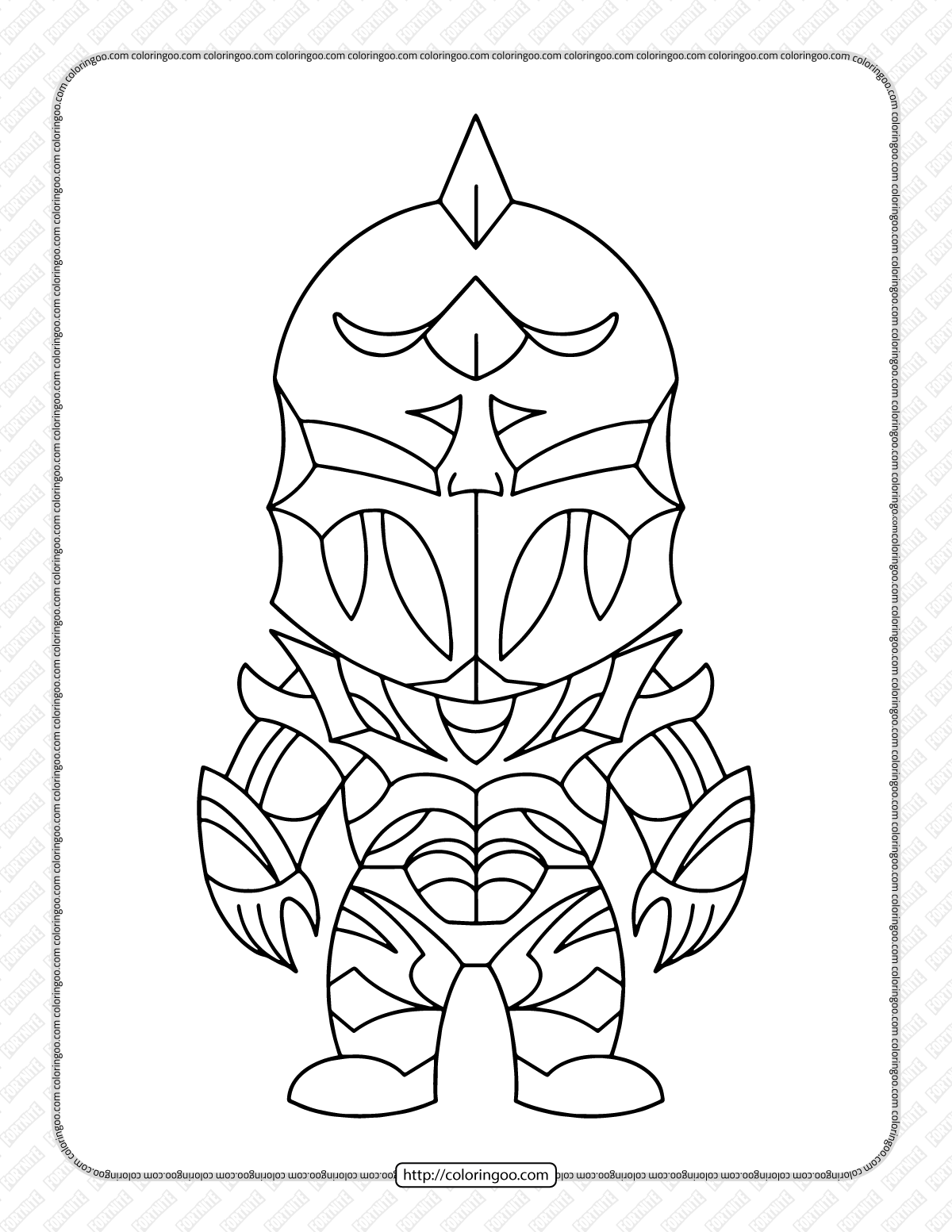 chibi fortnite coloring pages 17