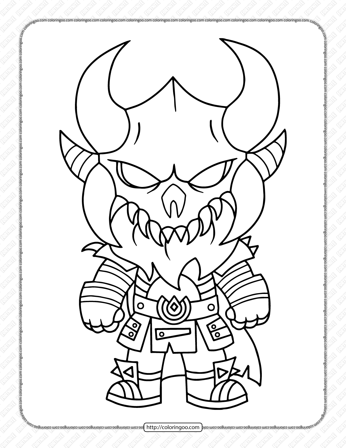 chibi fortnite coloring pages 19