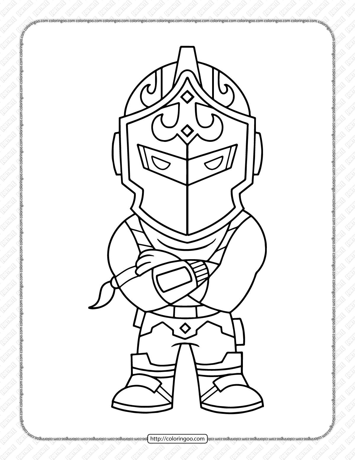 chibi fortnite coloring pages 38