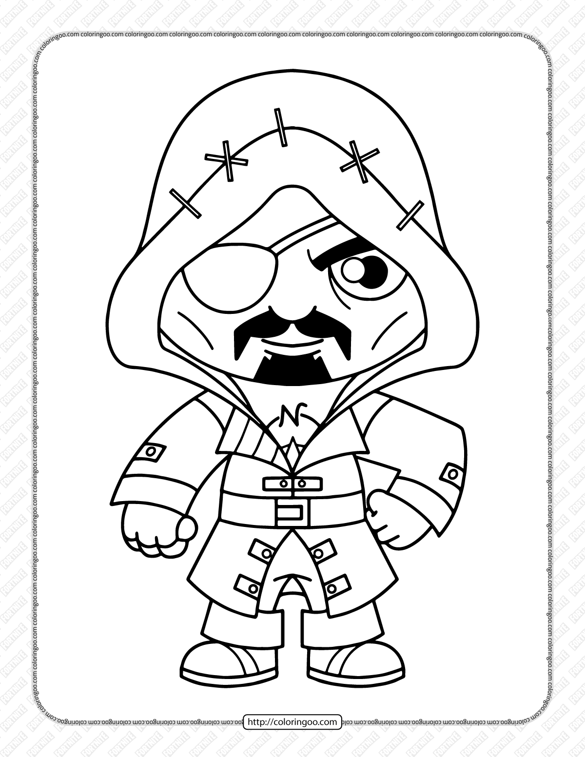 chibi fortnite coloring pages 39