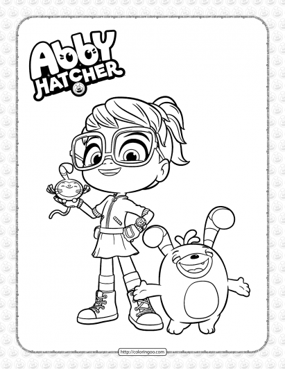 free printable abby hatcher pdf coloring book