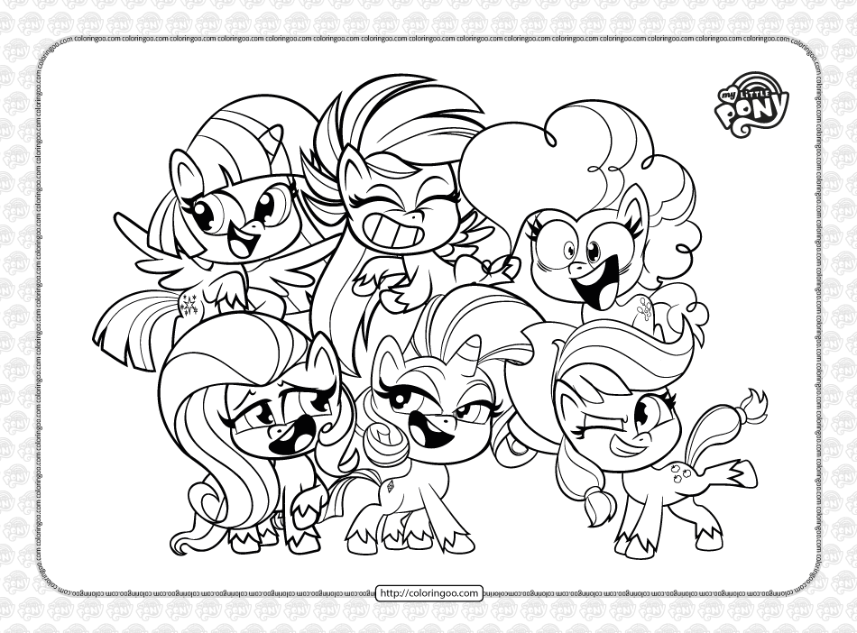my little pony life coloring pages for kids