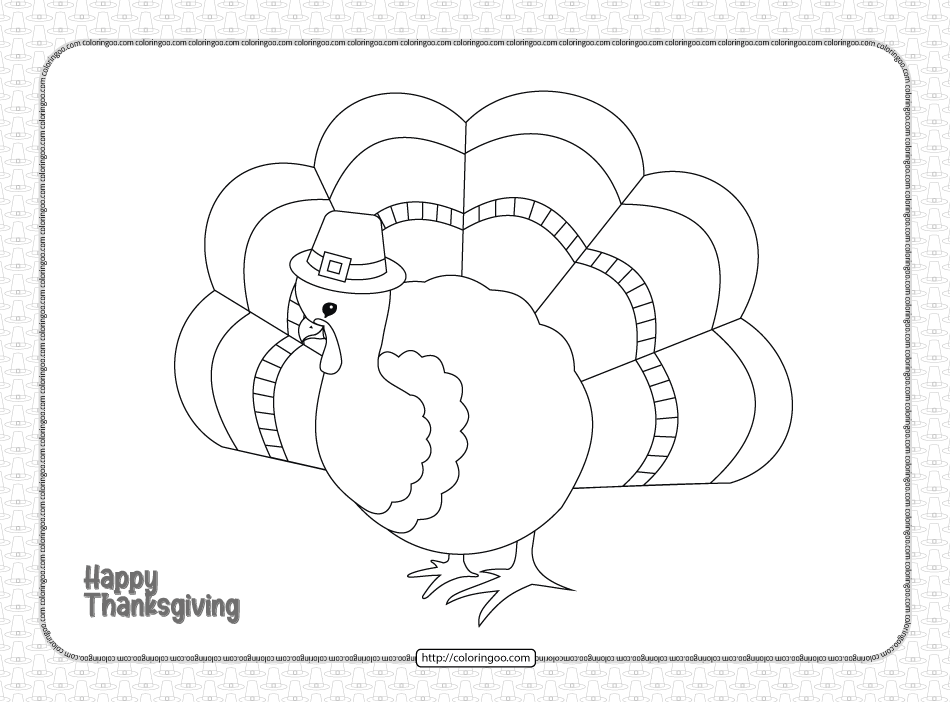 printable happy thanksgiving pdf coloring book