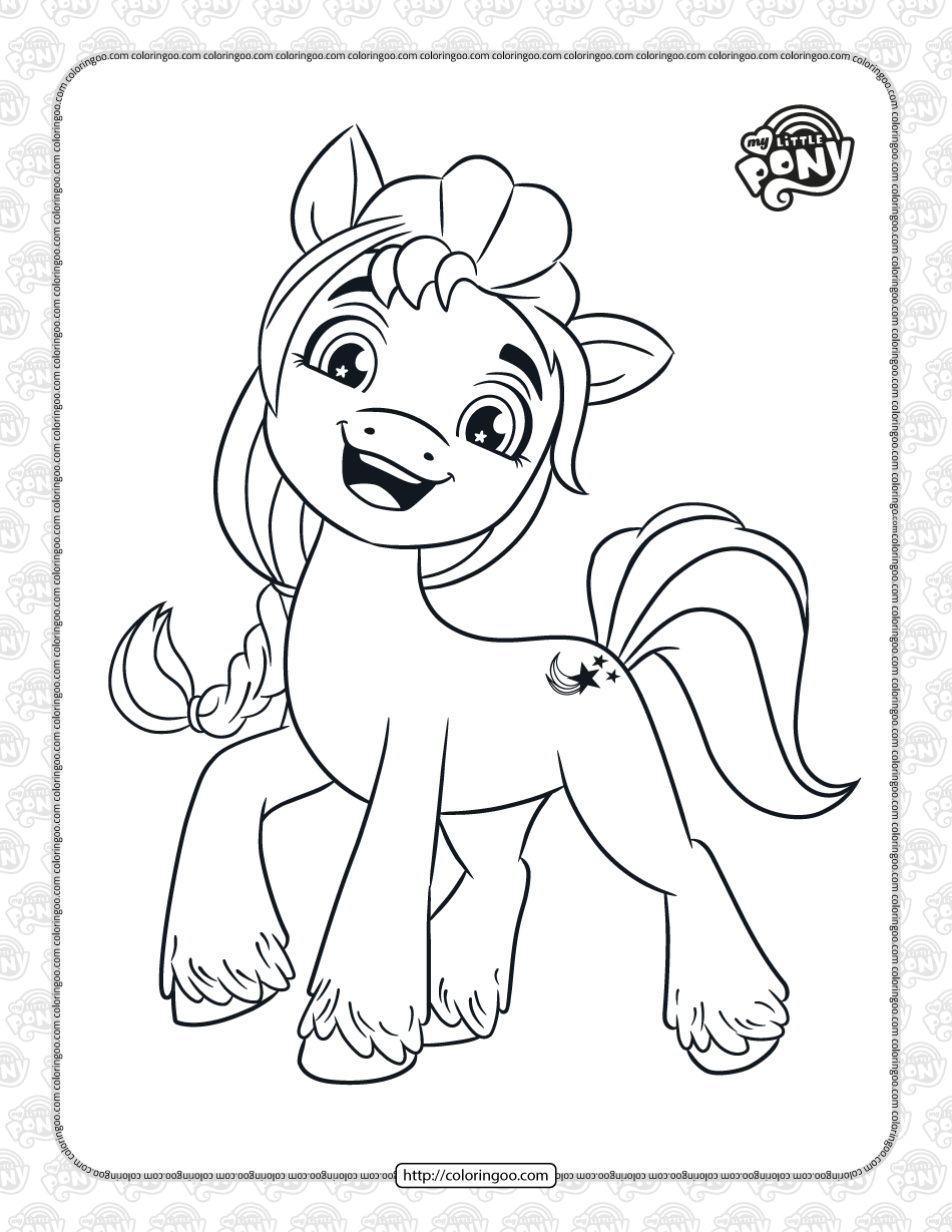 printable mlp sunny starscout coloring pages