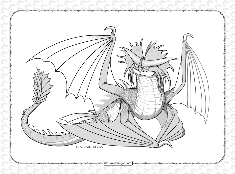 dragon stormcutter base coloring page