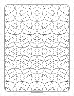free printable pdf geometric pattern 038