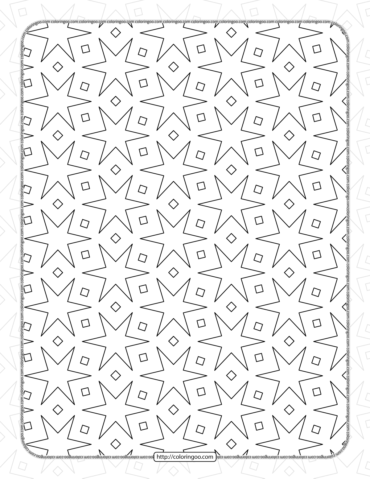 free printable pdf geometric pattern 039