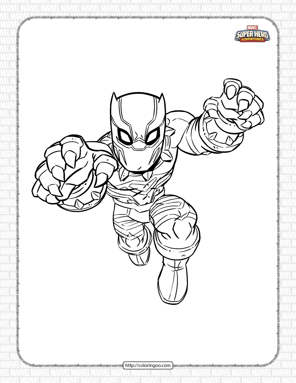 marvel black panther pdf coloring pages