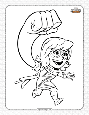 ms marvel pdf coloring pages