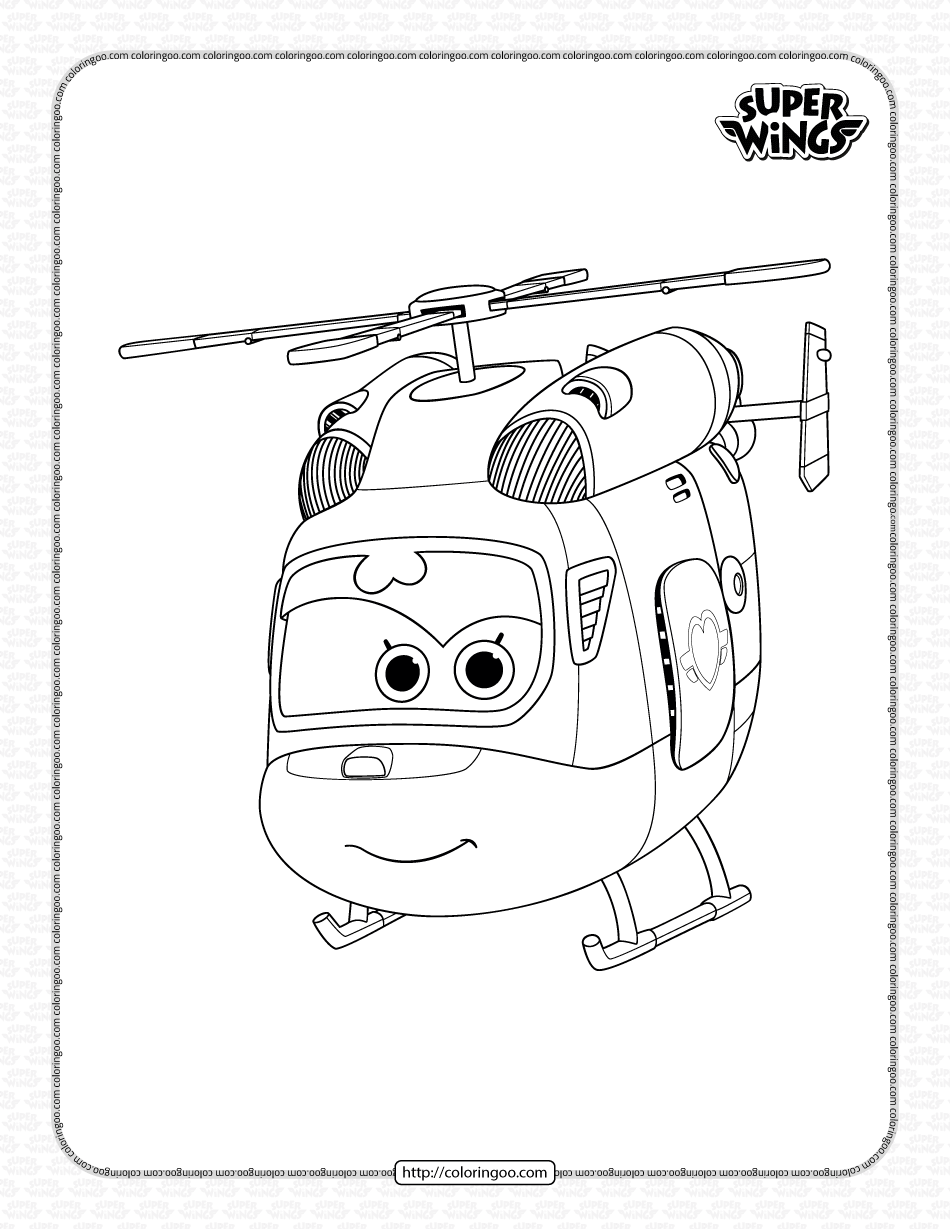 super wings dizzy pdf coloring pages