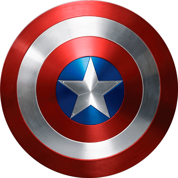 Captain America Shield Coloring Page