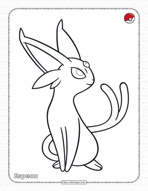pokemon espeon coloring pages