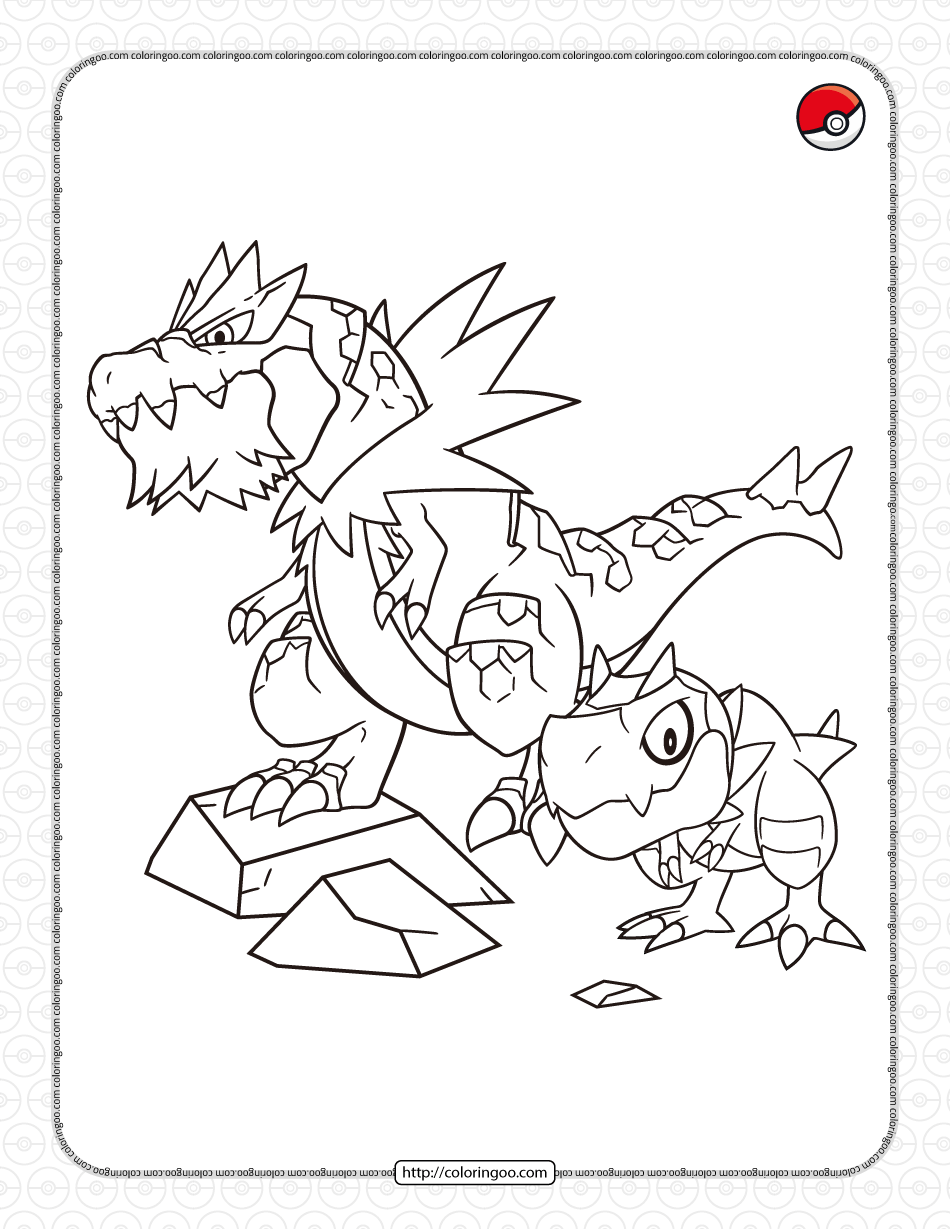 rock type pokemon pdf coloring page