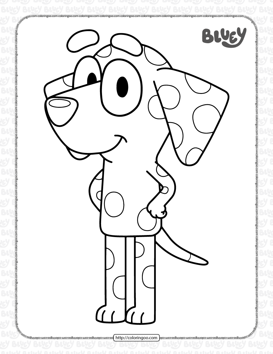 bluey chloe coloring pages