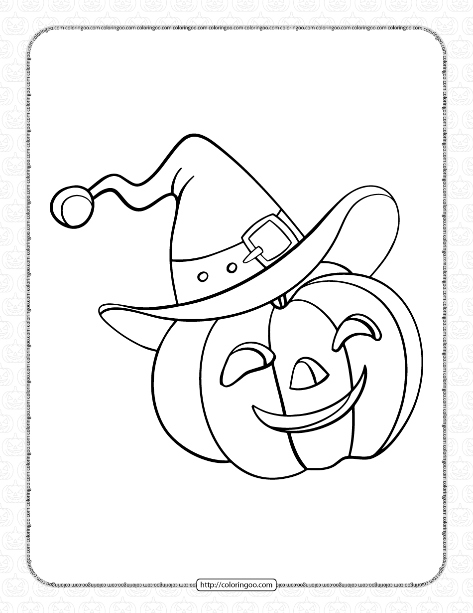 cute halloween pumpkin coloring pages