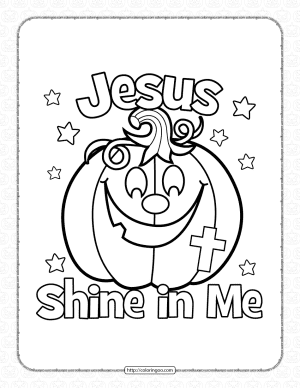 halloween shine in me coloring page