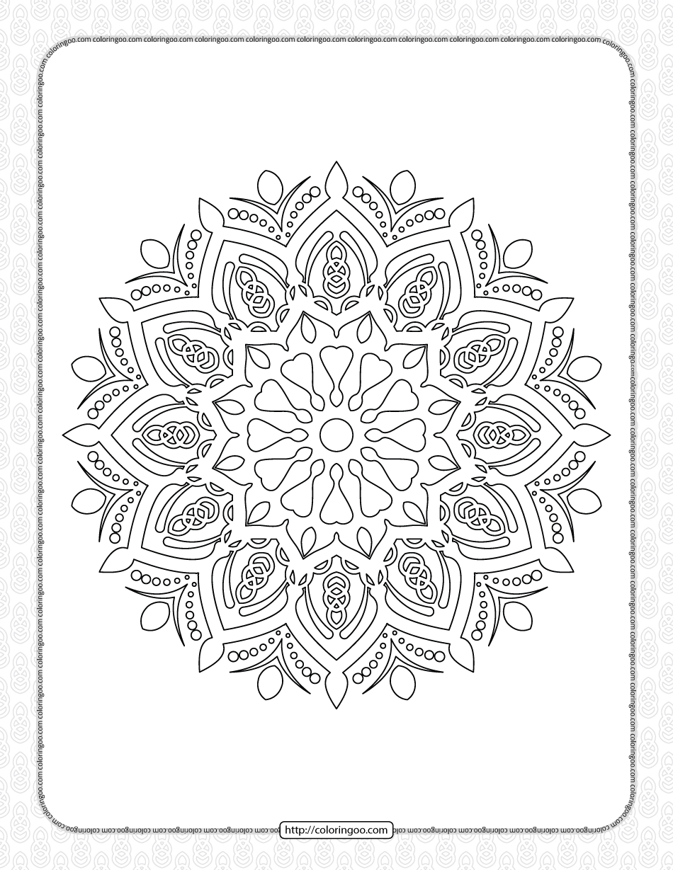 luxury mandala coloring pages for adults