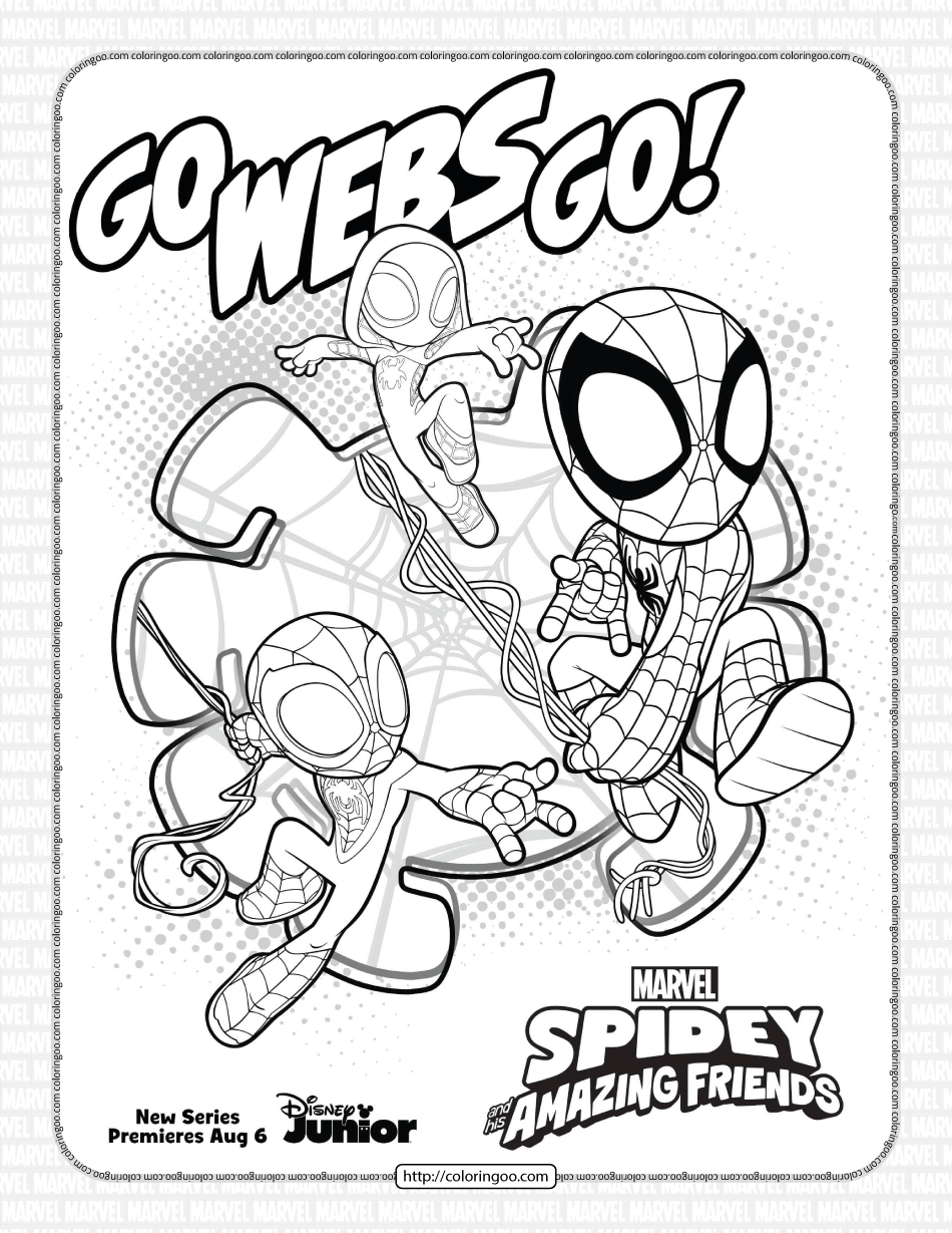 marvel spidey and his amazing friends coloring pages