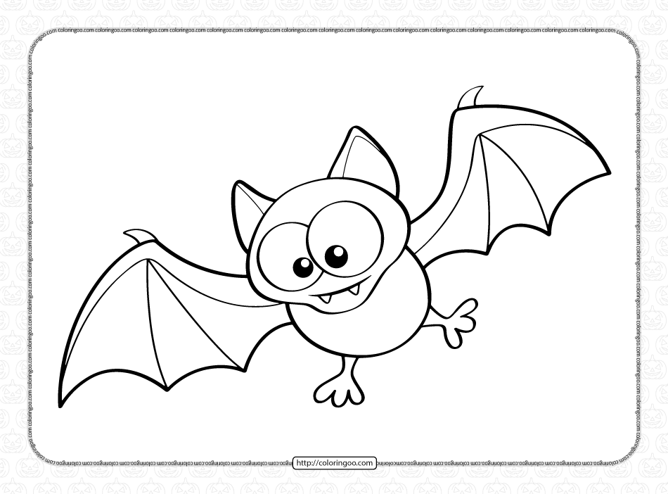 printable halloween bat coloring pages