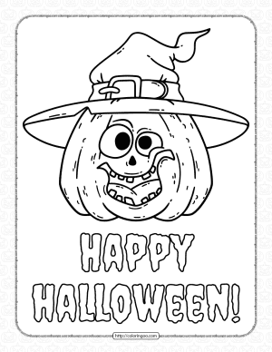silly pumpkin halloween coloring pages